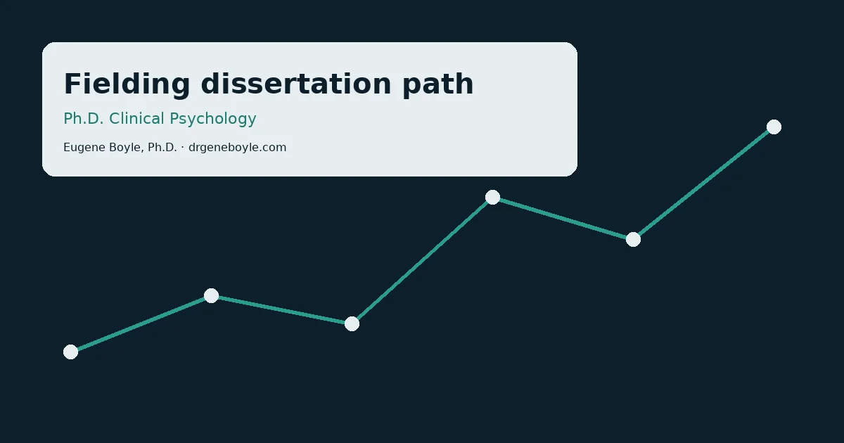 Cover image for Eugene Boyle’s Fielding Dissertation Path